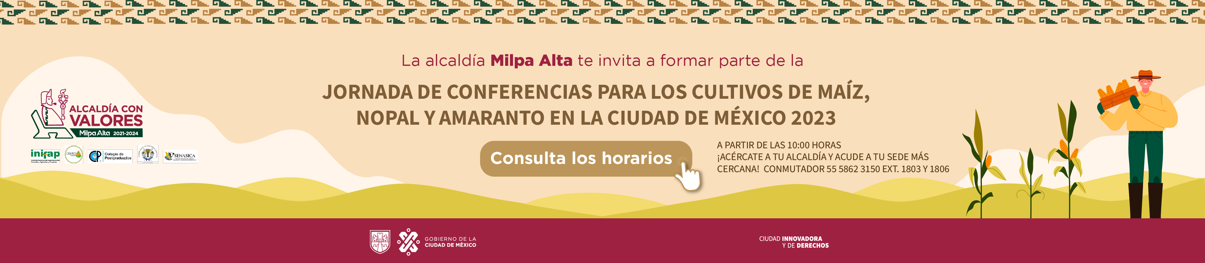 JORNADA DE CONFERENCIAS para los cultivos Maíz, Nopal y Amaranto 2023