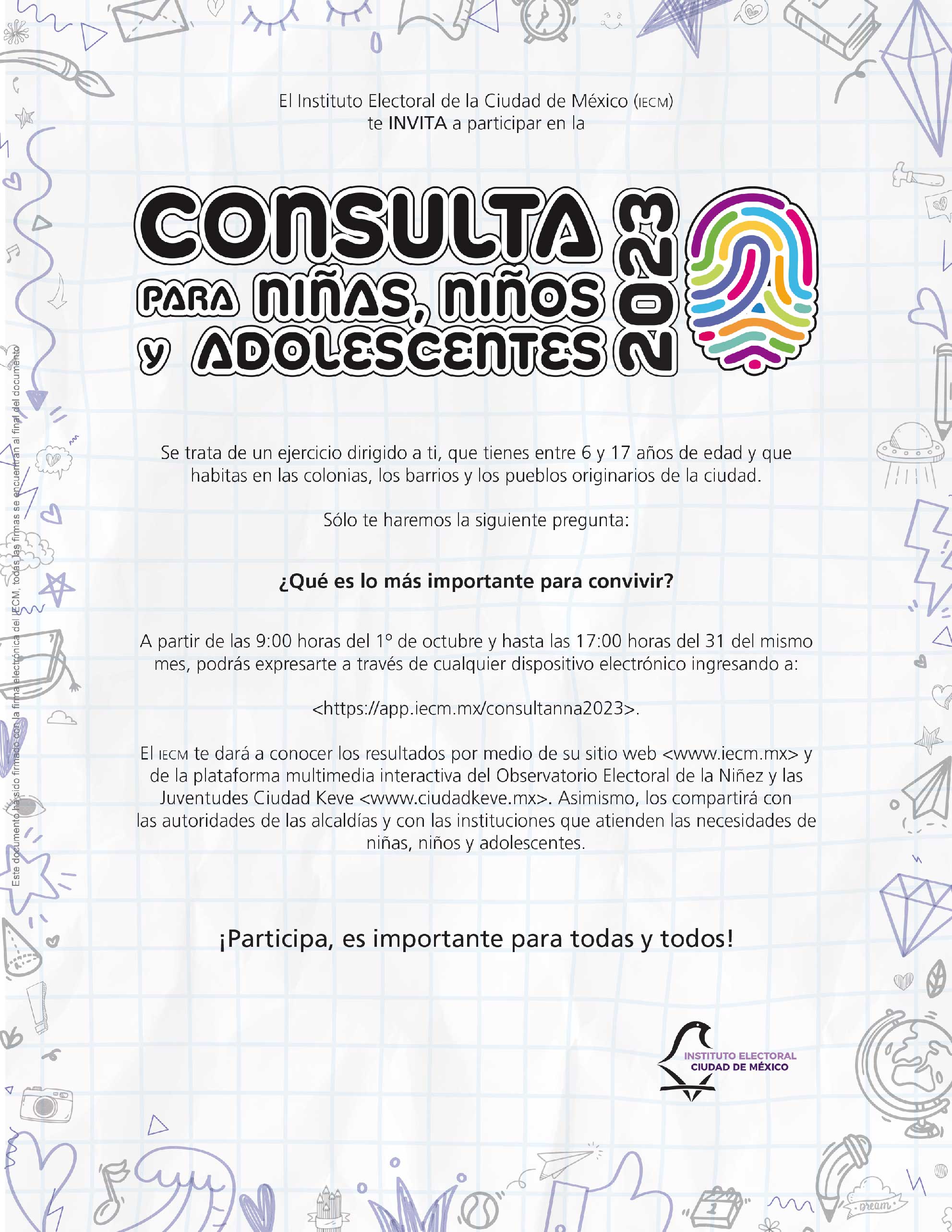  CONSULTA PARA NIÑAS, NIÑOS Y ADOLESCENTES